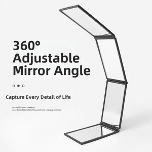 Rear View Portable Folding Square Mirror