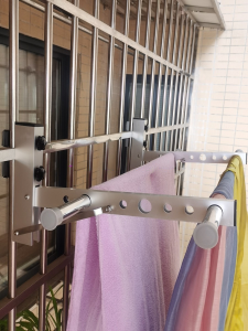 Outdoor Indoor Retractable Clothes Drying Rack Window No Punching Quilt Drying Tool Balcony Extension Aluminum Alloy Stainless Steel