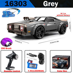 WLtoys | WLtoys 1/16 16303 RC Car 2.4G 4WD High Speed Brushless Motor Racing Muscle Car Toy with Night LED for Kids And Adults Gift