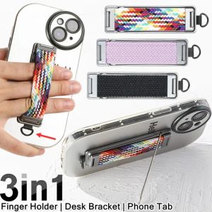 2025 New Mobile Phone Holder Foldable Soft Braided Finger Ring Stand For iPhone 16 Samsung Mi Universal Band Grip Desk Bracket