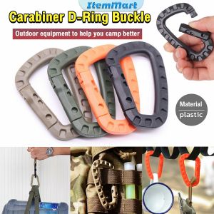 ItemMart Climbing Carabiner D-Ring Key Chain Clips Hook Camping Plastic Buckle