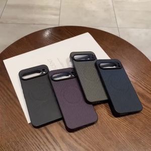 Business Color Carbon Fiber Case for Google Pixel 10 9 8 7 6 Pro XL 9A 8A 7A 6A Magnetic Wireless Charge Bumper Protect Cover