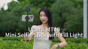 Ulanzi MT40 Magnetic Phone Mount Mini Selfie Stick Tripod with Fill Light (T177)