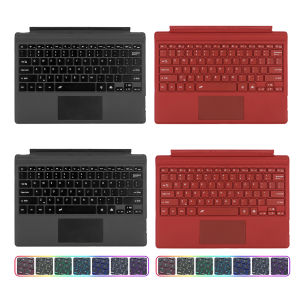 Tablet Keyboard Bluetooth-compatible 5.1 7 Colors LED Backlit Magnetic Rechargeable for Microsoft Surface Pro 3 4 5 6 7