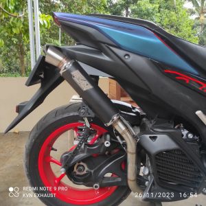 Knalpot samlong cobra original free triplat kvn exhaust beat mio scoopy aerox nmax pcx vario dll