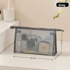 Large Capacity Handheld Makeup Brush Storage Bag Travel Toiletry Bag Lipstick Organizer Pouch Portable Cosmetic Bag for Outdoors