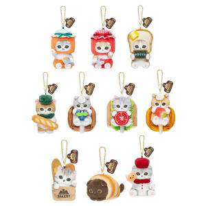 VMQ Mofusand Plushie Mofumofu Bakery Series Shark Cat Bag Charm Cute Bread Themed Stuffed Toy Gift MV