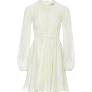 since then | French White Long-Sleeve Short Mini Dress
