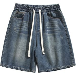 BALENO | Summer Casual Comfortable Loose Straight Jeans Shorts