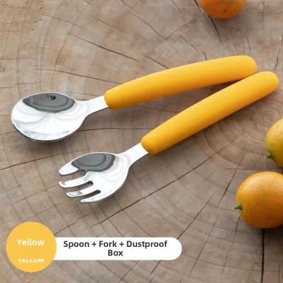pixybaby | Child Feeding Fork and Spoon Set Stainless Steel