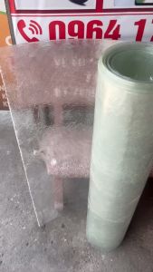 ( Khổ cao 1m x dài 1m x dày 8dem) Tôn nhựa lấy ánh sáng màu trắng mờ che nắng mưa đều được