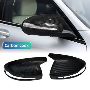 For Mercedes-Benz E GLC S C Class W205 W213 X253 W222 W238 LHD Rearview Side Mirror Cover Wing Cap Exterior Door Rear View Trim