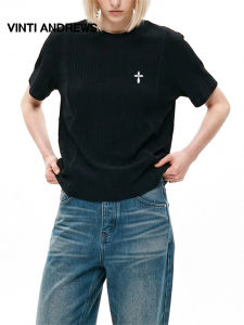 Breathable Cap Sleeve Textured T-Shirt Round Neck