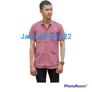 KEMEJA AYAH DAN ANAK LAKI-LAKI POLOS WARNA DUSTY/PLUEM/TARO PREMIUM