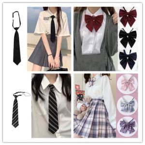 Winsome เนคไทแฟชั่นสำเร็จรูป โบว์นักเรียนญี่ปุ่น JK ปรับขนาดได้ บวกเนียน