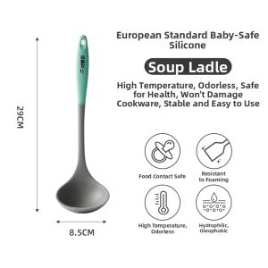 HAOGUANJIA | Heat-resistant Non-stick Silicone Kitchen Spatula Set