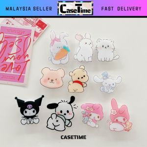Melody Pooh Unicorn Bear Bunny Cinnamonroll Glitter Sand Phone Holder Stand Secure Grip Accessories