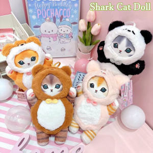 25cm Shark Cat Doll Mofusand Plush Toy Cartoon Rabbit Dinosaur Bear Animals Plush Doll Children Gift