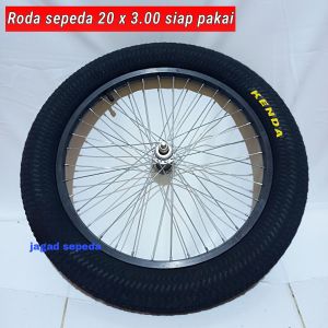 KENDA Roda sepeda BMX torpedo 20x3.00 kenda tinggal pasang cocok untuk sepeda bmx jumbo