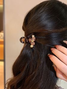 Autumn Winter 2025 New Flower Hair Clip Womens Side Half up Forehead Clip High End Headwear Fashionable Korean Style Hair Accessories