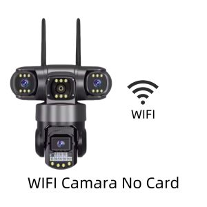 Outdoor WIFI surveillance camera 3 Len 3 screen 12MP 6K HD Night Vision PTZ Security Protection CCTV Smart Home Surveillance Cam