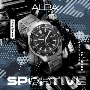 ALBA นาฬิกาข้อมือ Sportive Quartz รุ่น AS9Q11X ขนาด 42.6 mm.