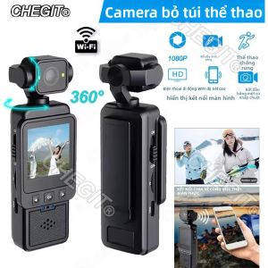 Camera Mini DV Wifi FHD 1080P Cầm Tay Di Động Quay Video Thể Thao Ngoài Trời Với Góc Quay 360 Độ °   Ống Kính Có Thể Xoay Được Cho Lực Lượng Thực Thi Pháp Luật