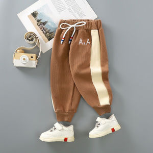 กางเกงเด็กชายฤดูใบไม้ร่วง ทรงหลวม ลำลอง เอวสูง กางเกงยีนส์ ผ้าฝ้ายผสม ฤดูกาลทั้งปี เด็กวัย 6 เดือน ถึง 5 ปี