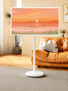 BESS | Adjustable Mobile TV Stand with Artistic Cart and Rotating Function for 27-inch Screen