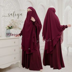 Safiya set french khimar dan dress