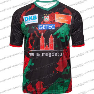 24-25sc Magdeburg Handball Shirt Sportwear Oversized Training Handball Uniform Breathable Jersey Parent Child Fitness Top