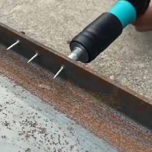 Manual Wall Nail Fastening Gun Low Noise Air Nailer Machine Adjustable Cement Wall DIY Hand Tool