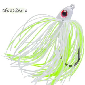 1 Cái Mồi Câu Râu Cá Có Viền Và Nhũ Lấp Lánh 3D Đầu Jig Sinh Học Thực Tế Phụ Kiện Câu Cá Chống Vướng Dùng Cho Câu Cá Biển Sông Hồ