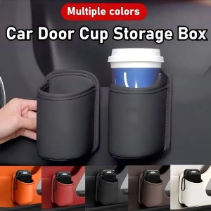 Universal Car Door Organizer Car Door Cup Holder Box Back Clip Design Drink Rack Storage Bin Car Seat Back Water Cup Box Organ