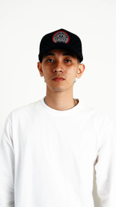 TENDENCIES Hat Black Checker Race Trucker