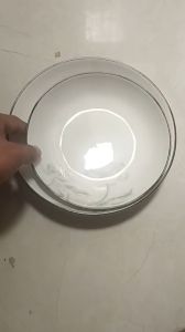 (mua 10c tặng 1 cái cùng loại) dĩa sứ sọc kim cương hoa văn dĩa sứ trăng nhiều size 17.5cm 20cm