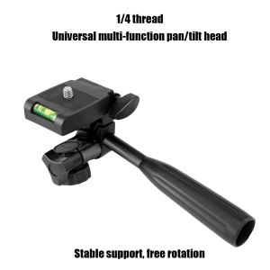1/4 Detachable Head Mobile Phone Micro SLR Handle PTZ Camera Rotating Bracket Gimbal Tripod for Camera Mobile Live Streaming