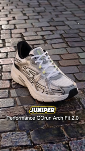 Skechers Men Slip-Ins Performance GOrun Arch Fit 2.0 Juniper Shoes - 221103-WBK Kasut Sneaker Lelaki SALE