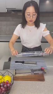 Stone Whetstone Bar Knife Sharpener Scissors Razor Polished Kitchen Knife Sharpening System Tools Household