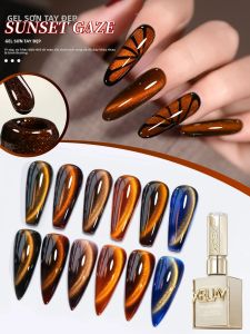 Bộ Sơn Gel Móng Mắt Mèo XEIJAYI 15ML Bán Vĩnh Cửu Dùng Đèn UV/LED Làm Nail Nghệ Thuật Tại Nhà Bộ Sưu Tập Mùa Xuân Ngâm Ngập