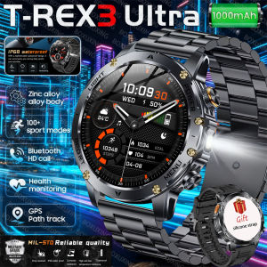 LIGE New Smart Watch Flashlight 1.9inch Men Outdoors Sports Fitness Tracker 700mah Large Battery BT Calling LED Light Smartwatch