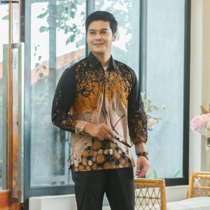 Atasan Batik Couplen Pria Dan Wanita Kemeja Dan Tunik Motif Batu Hitam Favorite Sangat Adem Dipakai