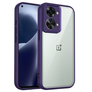 Oneplus Nord 2T CPH2399 Case Shockproof Silicone Bumper Air Cushion Clear Matte Back Cover Hard Phone Case for One Plus Nord2T