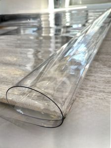 Transparent PVC Plastic Carpet Waterproof Dustproof Mat Crystal Board Anti Slip Protection Film for Wooden Floor Modern Simple Style Home Decor
