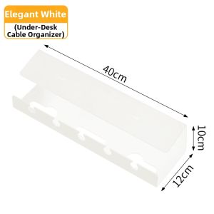 Wire Management & Outlet Storage Rack Table Under Mount No Drilling