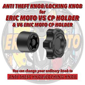v6 cp holder / version 6 cellphone holder with shock absorber & camera holder bracket & wire less charging & with wired type c charger (ERIC MOTO BRAND)