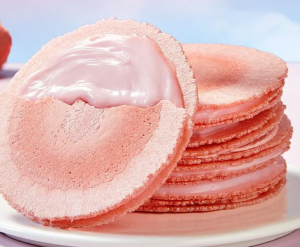 แซนวิชสตรอเบอร์รี่ 160g 320g คุกกี้กรอบบาง ๆ     饼干