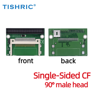 TISHRIC 3.5" CF to IDE 40Pin Adapter Card Dual/Single Side Compact Flash to 40Pin IDE Female/Male Converte 5V 4Pin for Laptop PC