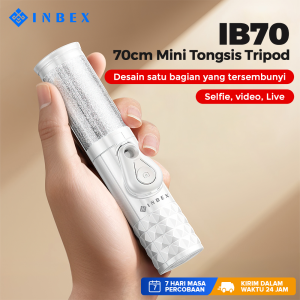 INBEX Tongsis HP Tripod Bluetooth 70CM 3 in 1 Portable Remote Selfie Mini Tongsis Tripod Youtuber Vlog Konten