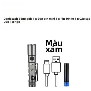 Đèn Pin LED Zoom Mini EDC Có Thể Sạc Lại Bằng USB Độ Sáng Cao Đèn Pin Nhỏ Chống Nước Có Nam Châm Để Cắm Trại Ngoài Trời Đi Bộ Đường Dài Chiếu Sáng Khẩn Cấp